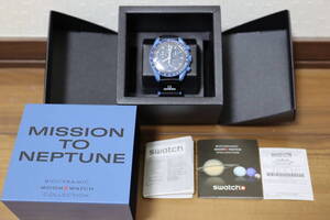 【未使用新品】 OMEGA swatch ムーンスウォッチ オメガ Mission to NEPTUNE 2025年1月 国内正規 箱 保証書 ネプチューン ムーンウォッチ