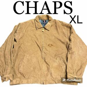 CHAPS XL チャップス ラルフローレン　　人気の細いコーデュロイ　ワークジャケットビンテージ 古着
