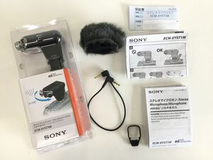 ●営TT215-60 SONY (ソニー) ステレオマイクロホン / ECM-XYST1M / カメラ用 / 撮影用マイク / 撮影器具 /ｑ