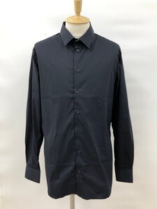 ジョルジオアルマーニ GIORGIO ARMANI 43/17 黒 ワイシャツ イタリー製 美品 2408WR036