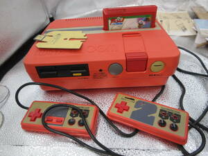 ソフト付き　SHARP シャープ twin FAMICOM ツインファミコン AN-505-RD レッド 赤