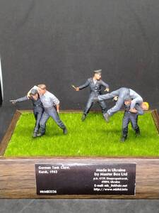 【塗装済み・完成品】1/35　MB マスターボックス　Out Of The Frying Pan, Into The Fire　German tank crew kursk 1943