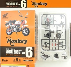 エフトイズ 1/24ヴィンテージバイクキットVol.6～Honda Monkey「【04】2004年スペンサーカラー」12Vタイプ ※開封品、箱・説明書付