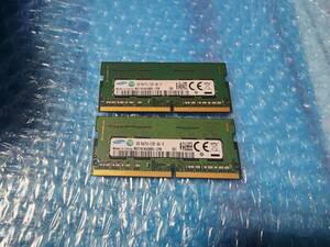 即決 SAMSUNG製 8GB×2点 合計16GB DDR4 PC4-2133 PC4-17000 260pin 送料140円～