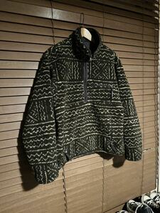 パタゴニア グリセード カメレオン コンドル リバーシブル patagonia USA製 ビンテージ 総柄 サンダー スイカ マリ サラサ プルオーバー M