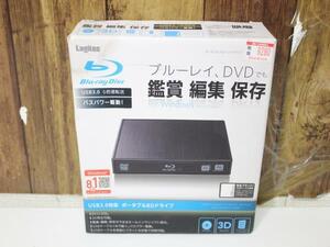 S3335 60mhp ほぼ未使用に近い　ロジテック BD ブルーレイドライブ LBD-PMG6U3VBK ポータブル 検索USB3.0 再生・編集・保存・Logitec 