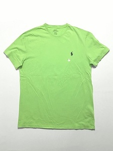 新品 ラルフローレン ポニー ロゴ Tシャツ S ワンポイント ライムグリーン 