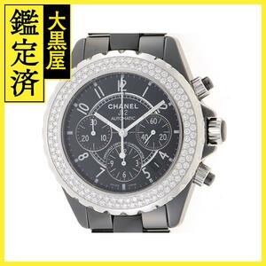 CHANEL　シャネル　時計　J12 クロノグラフ　H1009　セラミック　自動巻き　2143000663917　【437】