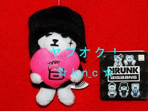 KRUNK×BIGBANG★カラフルハートマスコット/G-DRAGON ジヨン★約10cm★プライズ新品★ぬいぐるみ/ピンク