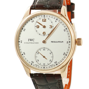 【3年保証】 IWC ポルトギーゼ レギュレーター IW544402 K18RG無垢 アラビア 手巻き メンズ 腕時計