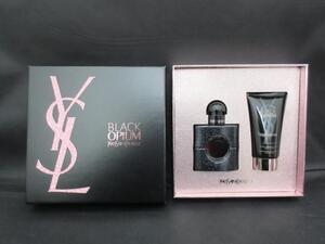 中古 イヴサンローラン Yves Saint Laurent ブラック オピウム オーデパルファン 30ml/シマーリング ボディローショ