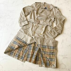 1円〜 希少2XL相当 極美品 Burberrys BURBERRY バーバリー トレンチコート ノバチェック ロング丈 ベージュ ベルト ヴィンテージ 90s 