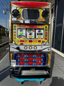 4号機 三共 ボンバーパワフル SANKYO 夢夢ちゃん ストック連チャン機 コイン不要機付 即プレイ可能 パチスロ実機 キーあり　引取歓迎