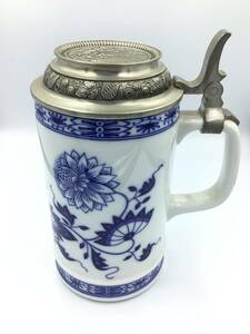 Y116 KIRIN BEER MUG COLLECTION 1980/ キリン　ビアマグコレクション　HUTSCHENREUTHER/フッチェンロイター　1客　蓋付　1980