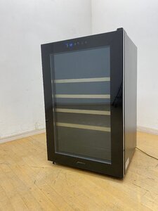 動作確認済★デバイスタイル CD-30W ワインセラー 約30本収納 92L LED照明付 6～18℃ デジタルLEDタッチパネル 名古屋 コンパクト ブラック