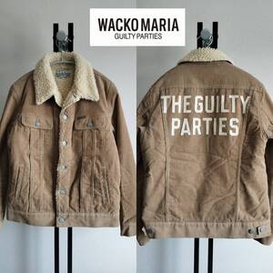 WACKO MARIA/ワコマリア/WRANGE COAT/ランチコート/裏ボア×滑らか袖裏地/肉厚/コーデュロイ/バッグギルティーパーティーズ立体ロゴ