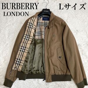 美品 BURBERRY ノバチェック 刺繍 スイングトップ ブルゾン バーバリー ロゴ ホース