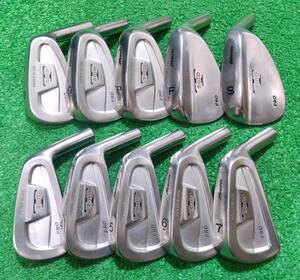 鍛造最高峰/打感◎ 希少FW付き　Mizuno T-ZOID PRO #３-PW,FW,SW　Head Only 10pcs　ミズノ 美津濃 S25C Forged 軟鉄鍛造