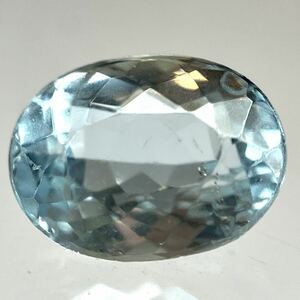 ★天然アクアマリン1.985ct★J 約9.0×6.6mmソーティング付 ルース 裸石 宝石 ジュエリー aquamarine ベリル　beryl