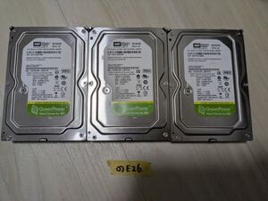 WD Green Power WD10EURX 3.5インチHDD 1TB SATA 3台セット 【のE26】