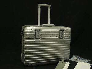 1円 RIMOWA リモワ トパーズ アルミニウム 2輪 ダイヤルロック式 キャリーバッグ スーツケース キャリーケース シルバー系 FI5539