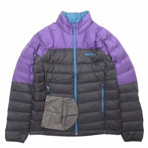 極美品 マーモット MARMOT 1990 Douce Down Jacket デュース ダウンジャケット 撥水 キルティング ブルゾン 750-dD 収納袋付 L 黒