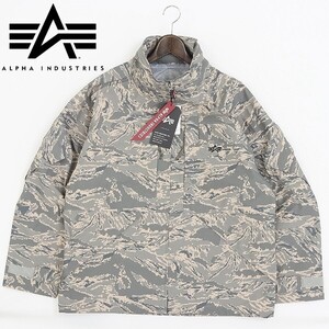 新品◆ALPHA INDUSTRIES アルファ インダストリーズ ECWCS PARKA TASLAN NYL カモフラ 迷彩柄 パーカー ジャケット XL