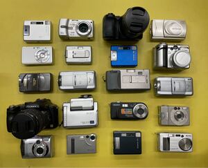 （96）20個 デジタルカメラまとめ売り Canon SONY CASIO LUMIX OLYMPUS など ジャンク現状品 動作未確認 