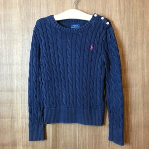 《キッズ》Polo Ralph Lauren ポロ ラルフローレン ニット セーター サイズ 6X 古着 k24110175