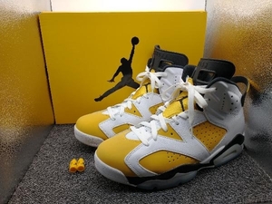 箱付き★ NIKE ナイキ AIR JORDAN 6 RETRO スニーカー サイズ 27.5cm イエロー・ホワイト CT8529-170