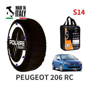 POLAIRE 正規品 スノーソックス S14 イタリア製 スノーチェーン プジョー 206 ＲＣ / 206RC タイヤサイズ: 205/40R17 17インチ用