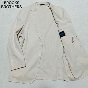 【未使用品】定価6万5千円!希少2XL!BROOKS BROTHERS ブルックスブラザーズ REGENT FIT 高級 アンコン テーラードジャケット メンズ 2B 白系