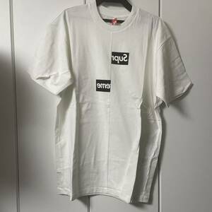 シュプリーム supreme コムデギャルソン Tシャツ ボックスロゴ M 白　ボックスロゴ 半袖 Box Logo Tee ホワイト 