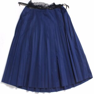 TOGA Pleated Skirt size36 ネイビー TP52-FG218 トーガ プリーツスカート