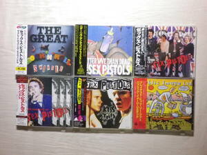 『Sex Pistols 国内盤帯付アルバム6枚セット』(The Great Rock ‘N’ Roll Swindle,Better Live Than Dead,No Future U.K.?,The Rare Best)