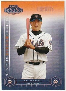 松井稼頭央 ルーキーカード 2004 PLAYOFF HONORS CREDITS BRONZE RC #/100