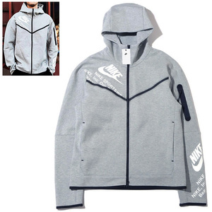 送料無料▼新品 2XLサイズ NIKEナイキ NSWテック フリース フルジップTECH FLEECE FULL ZIP L/S HOODIEスウェット パーカー DM6475-063 XXL