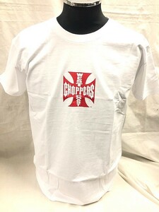 WEST COAST CHOPPERS ウエストコーストチョッパーズ 半袖 Tシャツ ホワイト×レッド ホットロッド チョッパー 