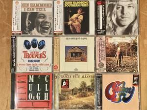 ■豪華/帯付廃盤多数!■サザン・ロック 関連CD 9枚セット※未開封含■Eric Quincy Tate/John Hammond/Duane Allman/Bob Weir/Jerry Garcia