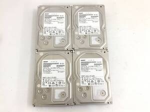 〇【4台セット】HGST HUS724020ALA640 2TB SATA 3.5インチ 消去済 ハードディスク 動作品