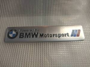 【ゆうパケット送料込】BMW Motorsport エンブレムプレート　横12.1cm×縦2.8cm ⑥ 