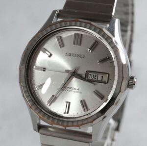 1円スタート SEIKO セイコー BUSINESS-A ビジネスエース 27Jewels 自動巻き 腕時計 デイデイト 稼動品 antique watch 1スタ メンズ