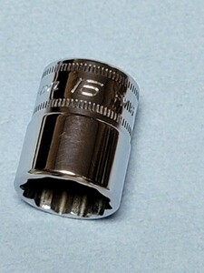 16mm 3/8 シャロー スナップオン FM16 (12角) 中古品 美品 保管品 SNAPON SNAP-ON シャローソケット ソケット Snap-on 16ミリ 送料無料