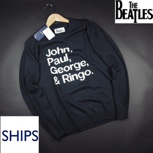 新品★SHIPS/シップス/THE BEATLES メンバーネーム ニット/78紺/【S】