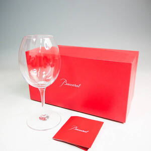 美品 BACCARAT バカラ Wine Glassワイン ボルドー グラス 高さ:約18cm クリスタル ガラス 酒器 K7438