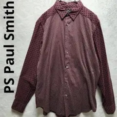 PS Paul Smith　ポールスミス　シャツ　水玉　ドット　黒　サイズL