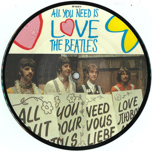 ビートルズ/THE BEATLES「ALL YOU NEED IS LOVE」UKピクチャー・シングル・レコード