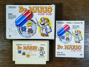 ファミコンソフト Dr.MARIO ドクターマリオ 箱 説明書付き Nintendo ゲームソフト ファミコン FC 当時物 ファミリーコンピュータ 現状品 