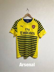 【美品】 PUMA Arsenal プーマ アーセナル プレマッチジャージ トレーニング ウェア ユニフォーム トップス プレミアリーグ USサイズM 半袖