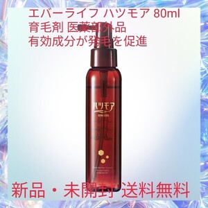 エバーライフ ハツモア 80ml 育毛剤 医薬部外品 有効成分が発毛を促進 湿潤剤 独自高麗人参エキス ナノバブルテクノロジー